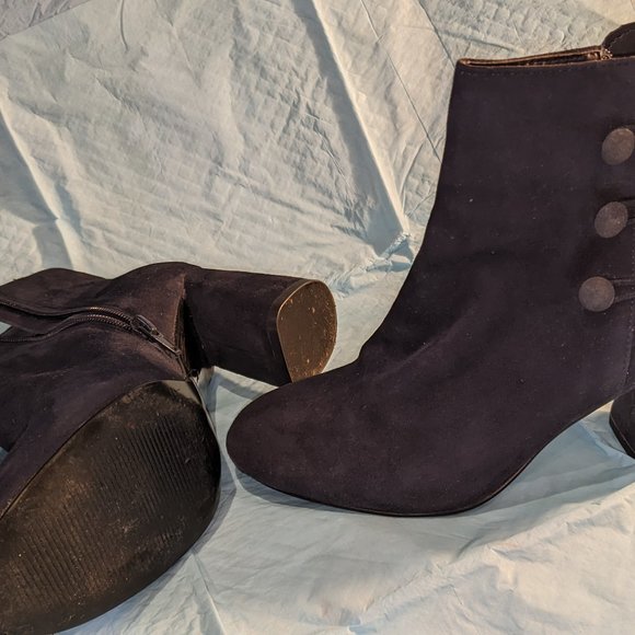 Nine West Blue Suede Ancle Boots - Picture 3 of 3